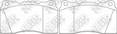 NIBK pn0150 -  Колодки тормозные дисковые передние, комплект