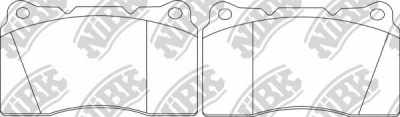 NIBK pn0150s -  Колодки тормозные дисковые передние, комплект