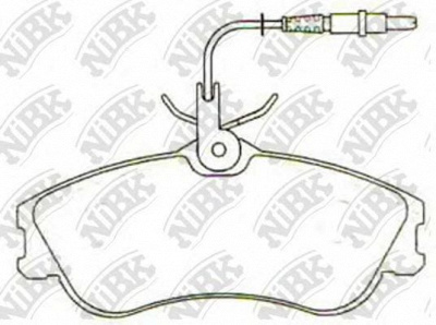 NIBK pn0173w -  Колодки тормозные дисковые передние, комплект