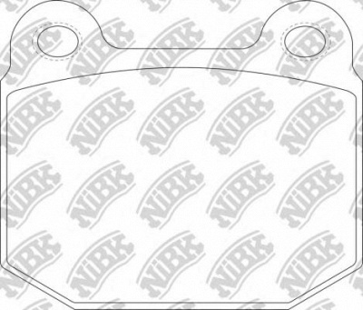 NIBK pn0226s -  Колодки тормозные дисковые задниеие, комплект