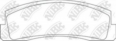 NIBK pn0230 -  Комплект тормозных колодок, дисковый тормоз