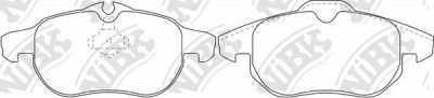 NIBK pn0325 -  Колодки тормозные дисковые передние, комплект