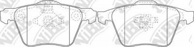 NIBK pn0352 -  Колодки тормозные дисковые передние, комплект