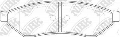 NIBK pn0375 -  Колодки тормозные дисковые задниеие, комплект