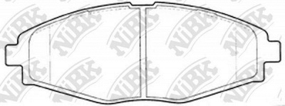 NIBK pn0390 -  Колодки тормозные дисковые передние, комплект