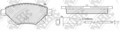 NIBK pn0431w -  Колодки тормозные дисковые задниеие, комплект