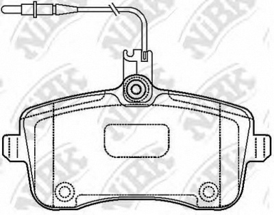NIBK pn0469w -  Колодки тормозные дисковые передние, комплект