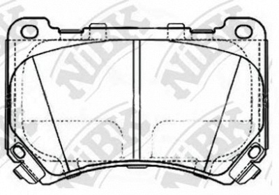 NIBK pn11002 -  Колодки тормозные дисковые передние, комплект