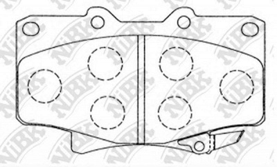 NIBK pn1242 -  Колодки тормозные дисковые передние, комплект