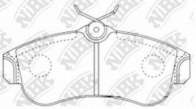 NIBK pn2180 -  Колодки тормозные дисковые передние, комплект