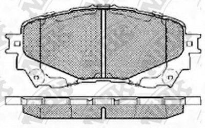 NIBK pn25002 -  Колодки тормозные дисковые передние, комплект