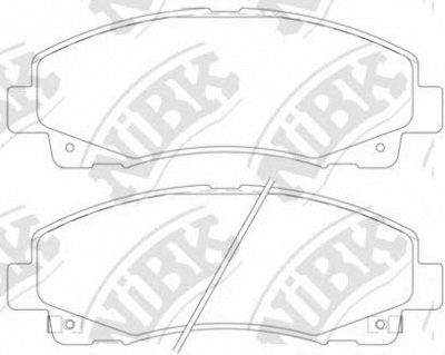 NIBK pn28003 -  Колодки тормозные дисковые передние, комплект