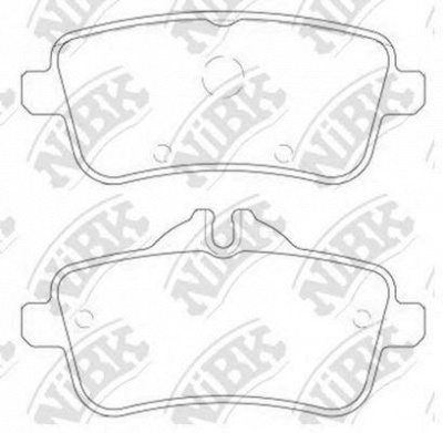 NIBK pn31011 -  Колодки тормозные дисковые задниеие, комплект