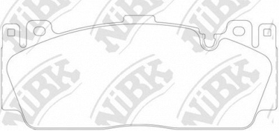 NIBK pn32001 -  Комплект тормозных колодок, дисковый тормоз