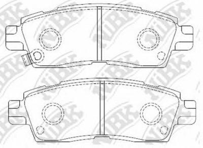 NIBK pn4802 -  Колодки тормозные дисковые задниеие, комплект
