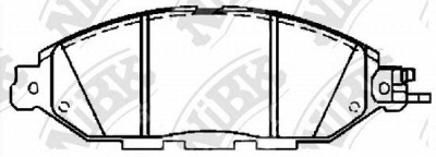 NIBK pn50001 -  Колодки тормозные дисковые передние, комплект