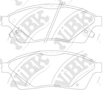 NIBK pn51006 -  Колодки тормозные дисковые передние, комплект