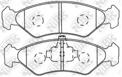 NIBK pn5106 -  Колодки тормозные дисковые передние, комплект