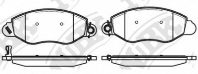 NIBK pn51162 -  Колодки тормозные дисковые передние, комплект