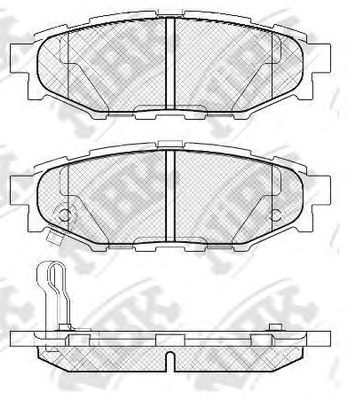 NIBK pn7501 -  Колодки тормозные дисковые задниеие, комплект