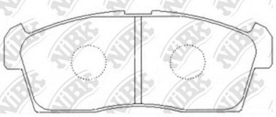 NIBK pn9426 -  Колодки тормозные дисковые передние, комплект