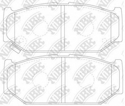 NIBK pn9529 -  Колодки тормозные дисковые передние, комплект