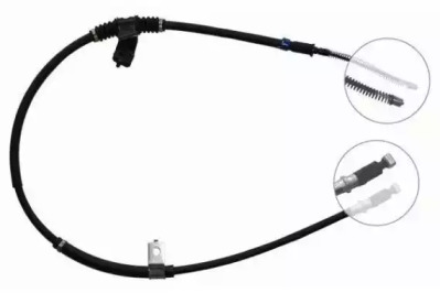 NIPPARTS j11457 -  Трос, стояночная тормозная система