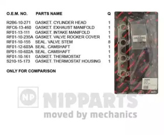 NIPPARTS j1243065 -  Комплект прокладок, головка цилиндра
