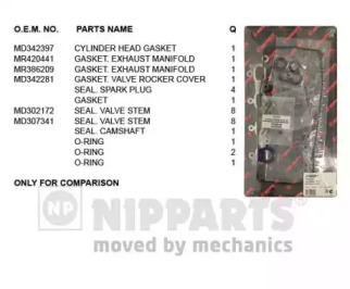 NIPPARTS j1245077 -  Комплект прокладок, головка цилиндра