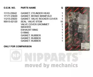 NIPPARTS j1246033 -  Комплект прокладок, головка цилиндра