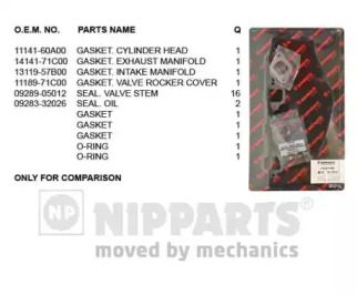 NIPPARTS j1248037 -  Комплект прокладок, головка цилиндра