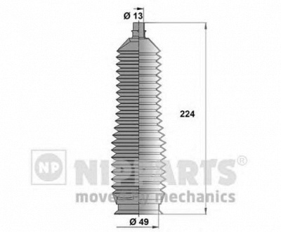 NIPPARTS j2840301 -  Комплект пыльника, рулевое управление