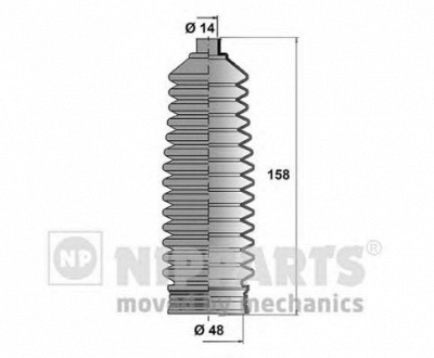 NIPPARTS j2840302 -  Комплект пыльника, рулевое управление