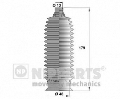 NIPPARTS j2840303 -  Комплект пыльника, рулевое управление