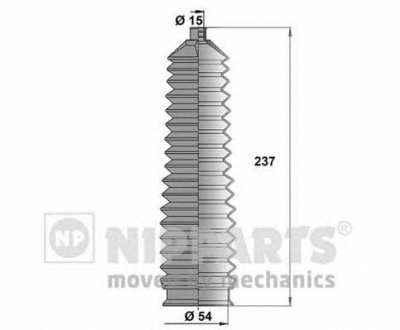 NIPPARTS j2840304 -  Комплект пыльника, рулевое управление