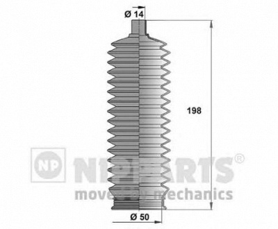 NIPPARTS j2840502 -  Комплект пыльника, рулевое управление