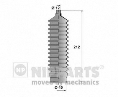 NIPPARTS j2840901 -  Комплект пыльника, рулевое управление