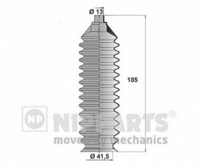 NIPPARTS j2843007 -  Комплект пыльника, рулевое управление