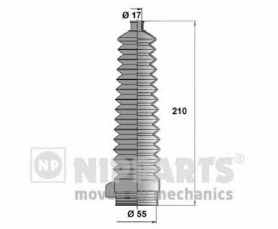 NIPPARTS j2843010 -  Комплект пыльника, рулевое управление