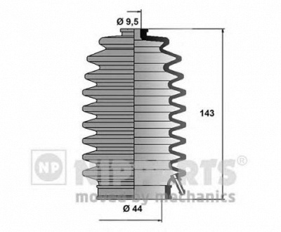 NIPPARTS j2844002 -  Комплект пыльника, рулевое управление
