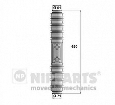 NIPPARTS j2844006 -  Комплект пыльника, рулевое управление