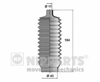 NIPPARTS j2845000 -  Комплект пыльника, рулевое управление