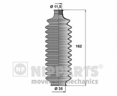 NIPPARTS j2845005 -  Комплект пыльника, рулевое управление