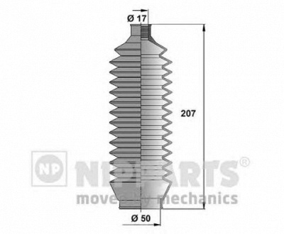 NIPPARTS j2845008 -  Комплект пыльника, рулевое управление