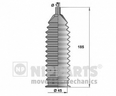 NIPPARTS j2846002 -  Комплект пыльника, рулевое управление
