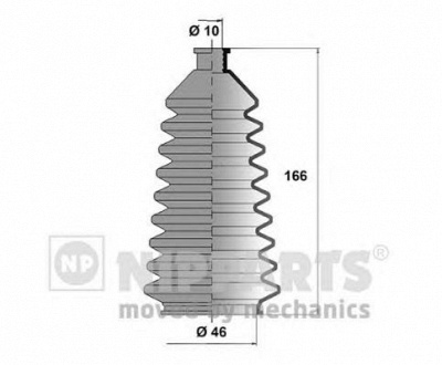NIPPARTS j2848000 -  Комплект пыльника, рулевое управление