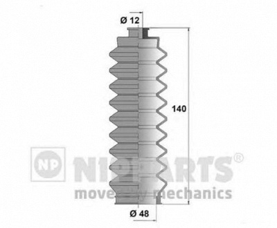 NIPPARTS j2848002 -  Комплект пыльника, рулевое управление