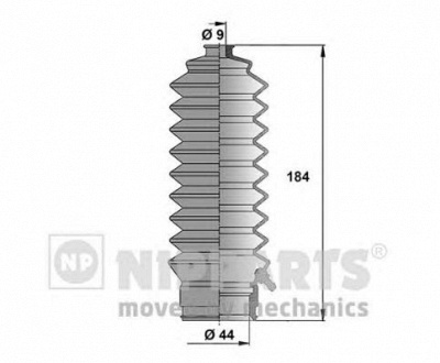 NIPPARTS j2854000 -  Комплект пыльника, рулевое управление