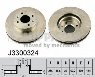 NIPPARTS j3300324 -  Тормозной диск