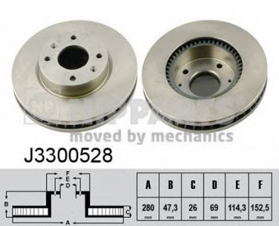 NIPPARTS j3300528 -  Тормозной диск